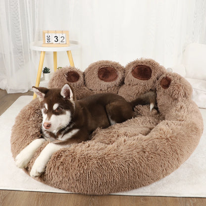 Fluffy Plush Dog Bed