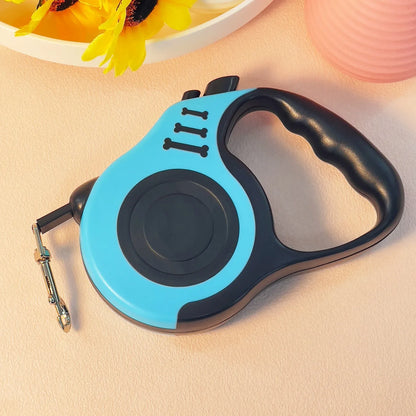 Retractable Dog Leash with Double Switch