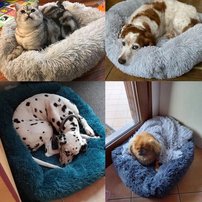 Warm Plush Rectangle Dog Bed