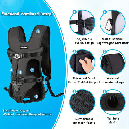 Hands-Free Adjustable Dog Carrier Backpack