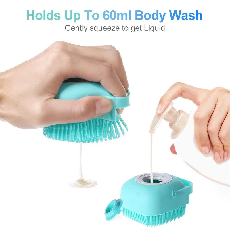 Soft Silicone Dog Shampoo Brush