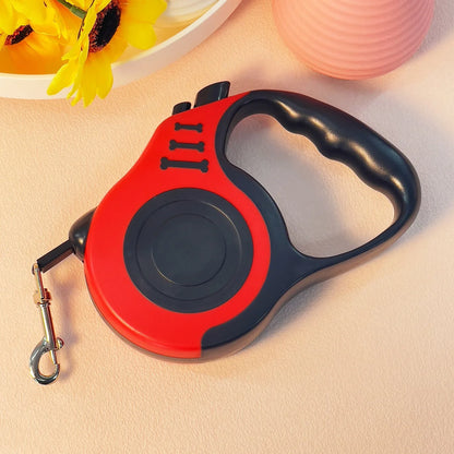 Retractable Dog Leash with Double Switch