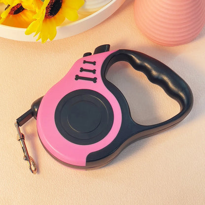 Retractable Dog Leash with Double Switch