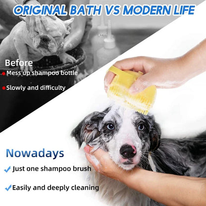 Soft Silicone Dog Shampoo Brush