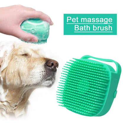 Soft Silicone Dog Shampoo Brush