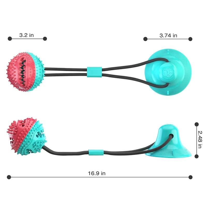 Interactive Suction Cup Dog Ball Toy