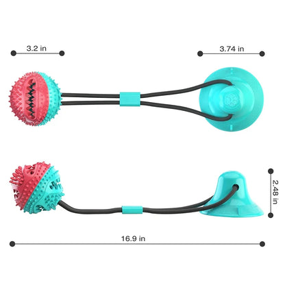 Interactive Suction Cup Dog Ball Toy