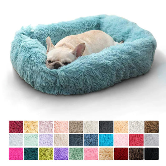 Warm Plush Rectangle Dog Bed