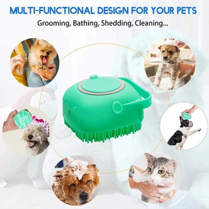 Soft Silicone Dog Shampoo Brush